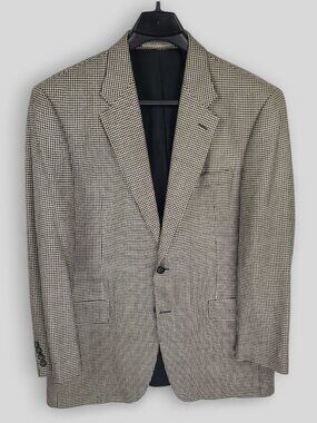 John W. Nordstrom Ethomas Silk Wool Blend 2 Button Sports Coat Blazer 44L